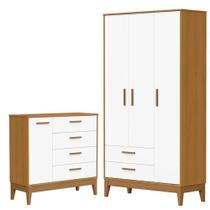 Guarda Roupa Infantil Flip 3 Portas Com Cômoda Infantil Sapateira Flip Branco Acetinado Savana - Reller Guarda Roupa Infantil Flip 3 Portas Com Cômoda Infantil Sapateira Flip Branco Acetinado Savana - Reller