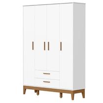 Guarda Roupa Infantil Flip 4 Portas Branco Acetinado - Reller Guarda Roupa Infantil Flip 4 Portas Branco Acetinado - Reller