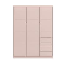 Guarda roupa Infantil Jade 165cm 100% MDF Rose Semi Brilho - sallar home