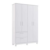 Guarda-Roupa Infantil Jujuba 4 PT 2 GV Branco Guarda-Roupa Infantil Jujuba 4 PT 2 GV Branco