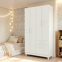 Guarda Roupa Infantil Juvenil Branco 5 Portas e 1 Gavetas Compacto e Elegante Funcional Guarda Roupa Infantil Juvenil Branco 5 Portas e 1 Gavetas Compacto e Elegante Funcional