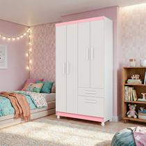 Guarda Roupa Infantil Juvenil Branco 5 Portas e 1 Gavetas Compacto e Elegante Funcional Guarda Roupa Infantil Juvenil Branco 5 Portas e 1 Gavetas Compacto e Elegante Funcional