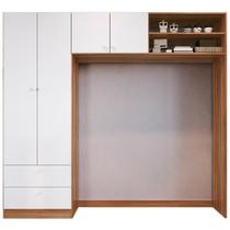 Guarda Roupa Infantil La007 Nogal Manchester Branco Comm Nogal Manchester Branco Guarda Roupa Infantil La007 Nogal Manchester Branco Comm Nogal Manchester Branco