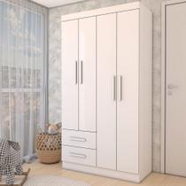 Guarda-Roupa Infantil Linho 4 Portas 2 Gavetas Flex Branco - Panorama Móveis Guarda-Roupa Infantil Linho 4 Portas 2 Gavetas Flex Branco - Panorama Móveis