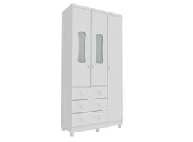 Guarda Roupa Infantil Luna Moveis Peroba 03 portas MDF