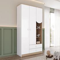 Guarda Roupa Infantil Magia Ambiente 3 Portas Branco Jequitibá HP - Henn