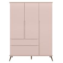 Guarda Roupa Infantil Melinda 4 Portas MDF Rosê Pheonix Baby