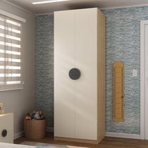 Guarda Roupa Infantil Modulado 2 Portas com Cabideiro Joy Kids CabeCasa MadeiraMadeira Cinza/Avena Guarda Roupa Infantil Modulado 2 Portas com Cabideiro Joy Kids CabeCasa MadeiraMadeira Cinza/Avena