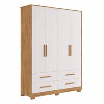Guarda Roupa Infantil Moveis Peroba Charlo MDF 4 Portas Ls - Guarda Roupa Infantil Moveis Peroba Charlo MDF 4 Portas Ls -
