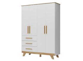 Guarda Roupa Infantil Moveis Peroba Retro 04 portas LS MDF