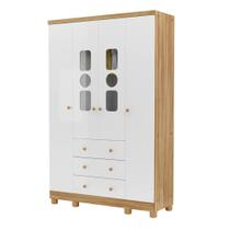Guarda Roupa Infantil Moveis Peroba Tedy 04 portas MDF