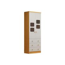 Guarda Roupa Infantil Peroba Uli New 2 Portas 3 Gavetas