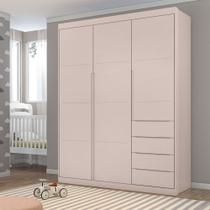 Guarda Roupa Infantil Pérola com 3 Portas - Rosa
