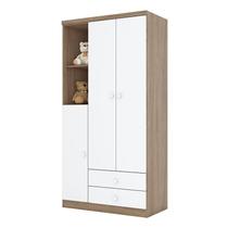 Guarda Roupa Infantil Pique-Esconde Rústico Branco Henn Guarda Roupa Infantil Pique-Esconde Rústico Branco Henn