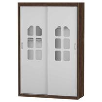 Guarda Roupa Infantil Porta de Correr 3 Gavetas Amore New 100% MDF Cor Teka - Matic Móveis