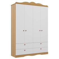 Guarda Roupa infantil Provençal Permobili Encanto 04 pts MDF Guarda Roupa infantil Provençal Permobili Encanto 04 pts MDF