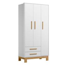 Guarda Roupa Infantil Q Encanto Slim 4340 Branco Acetinado - Qmovi