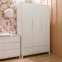 Guarda Roupa Infantil Quater Linha Cozy Branco Fosco