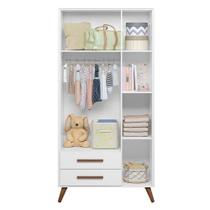 Guarda Roupa Infantil Retrô 3830 Branco Acetinado Qmovi Guarda Roupa Infantil Retrô 3830 Branco Acetinado Qmovi