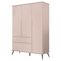 Guarda Roupa Infantil Retrô Alice Rosa Acetinado - Phoenix Baby Guarda Roupa Infantil Retrô Alice Rosa Acetinado - Phoenix Baby