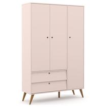 Guarda Roupa Infantil Retro Gold 3 Portas Rose Eco Wood Matic Guarda Roupa Infantil Retro Gold 3 Portas Rose Eco Wood Matic