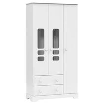 Guarda Roupa Infantil Smart 3 Portas Branco Brilho - Matic