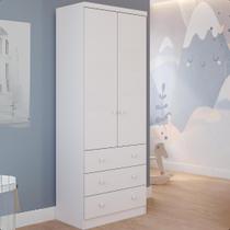Guarda Roupa Infantil Smim 2 Portas 3 Gavetas MDF Faura Guarda Roupa Infantil Smim 2 Portas 3 Gavetas MDF Faura