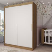 Guarda-Roupa Infantil Swift 2 Portas 2 Gavetas Cinamomo/Branco - Panorama Móveis