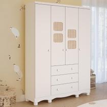 Guarda Roupa Infantil Telinha 4 Portas 3 Gavetas 100% MDF