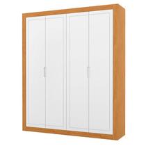 Guarda Roupa Infantil Tutto New 4 Portas Freijó Branco Soft - Matic Guarda Roupa Infantil Tutto New 4 Portas Freijó Branco Soft - Matic
