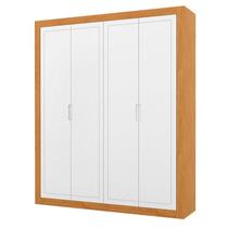 Guarda Roupa Infantil Tutto New 4 Portas Freijó Branco Soft - Matic Guarda Roupa Infantil Tutto New 4 Portas Freijó Branco Soft - Matic