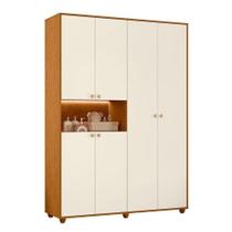 Guarda Roupa Infantil Vittoria 06 Portas Cinamomo Off White - Moveis Albatroz
