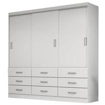 Guarda Roupa Isabela Casal 3 Portas 9 Gavetas Evidencia Cor Branco Guarda Roupa Isabela Casal 3 Portas 9 Gavetas Evidencia Cor Branco