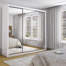 Guarda Roupa Isabela Casal 3 Portas de Correr Com Espelho Master Carioca Móveis