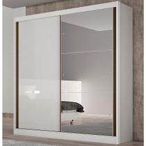 Guarda Roupa Istambul 2 Portas 3 Gavetas Com Espelho Clic Móveis