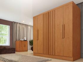 Guarda Roupa Itaperuna 6 Portas e 4 Gavetas Internas Tcil Cinamomo