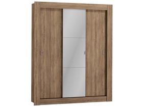Guarda Roupa Kappesberg 3 Portas de Correr com Espelho H563 Marrom Nogal Guarda Roupa Kappesberg 3 Portas de Correr com Espelho H563 Marrom Nogal