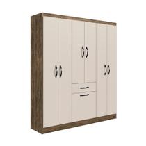 Guarda-Roupa Laguna 7 Portas 1 Gaveta 6 Prateleiras - Casajá