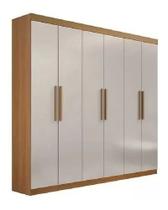 Guarda Roupa Leblon Cinamomo/off White 100% Mdf Ddoro 6 Pts