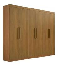 Guarda Roupa Leblon Mdf Ddoro 6 Portas E 4 Gavetas Cinamomo
