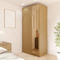 Guarda Roupa Linear 1 Porta Reflecta Jade CabeCasa MadeiraOriginals Avelã Guarda Roupa Linear 1 Porta Reflecta Jade CabeCasa MadeiraOriginals Avelã