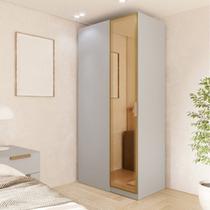 Guarda Roupa Linear 1 Porta Reflecta Jade CabeCasa MadeiraOriginals