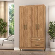 Guarda-Roupa Lisboa 4 Portas 2 Gavetas 99x180x40cm