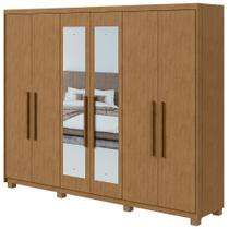 Guarda-Roupa Lopas Aries Com Espelho 6 Portas 5 Gavetas Guarda-Roupa Lopas Aries Com Espelho 6 Portas 5 Gavetas