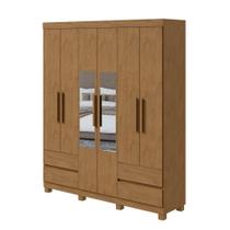 Guarda-Roupa Lopas Zeus Com Espelho 6 Portas 4 Gavetas