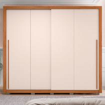 Guarda Roupa Lorian 245cm com 2 Portas de Correr e 4 Gavetas em MDF Freijo/OffWhite G11 - Gran Belo Guarda Roupa Lorian 245cm com 2 Portas de Correr e 4 Gavetas em MDF Freijo/OffWhite G11 - Gran Belo