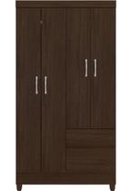 Guarda roupa lotus 4 portas solteiro ebano