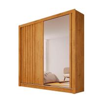 Guarda Roupa Lugano 1 Porta Espelhada MDF - MadeMarcs