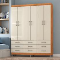 Guarda Roupa Luxo Casal 6 portas 9 gavetas Guarda Roupa Luxo Casal 6 portas 9 gavetas
