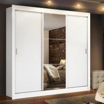Guarda-Roupa Lyon Plus 3 Portas 1 Espelho Branco Madesa